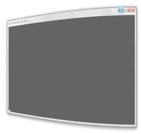 Window perspectively wiggles out when hidding.