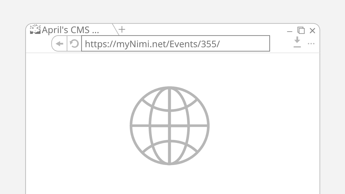 Browser interface with active tab: "April's CMS update finished".