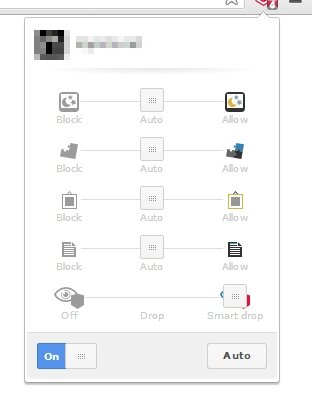 Nimi Web Cleanser — Page shield settings popup of mainline branch