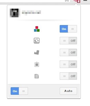 Nimi Web Cleanser — Page shield settings popup of sideline branch