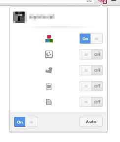 Nimi Web Cleanser — page shield settings popup of sideline branch